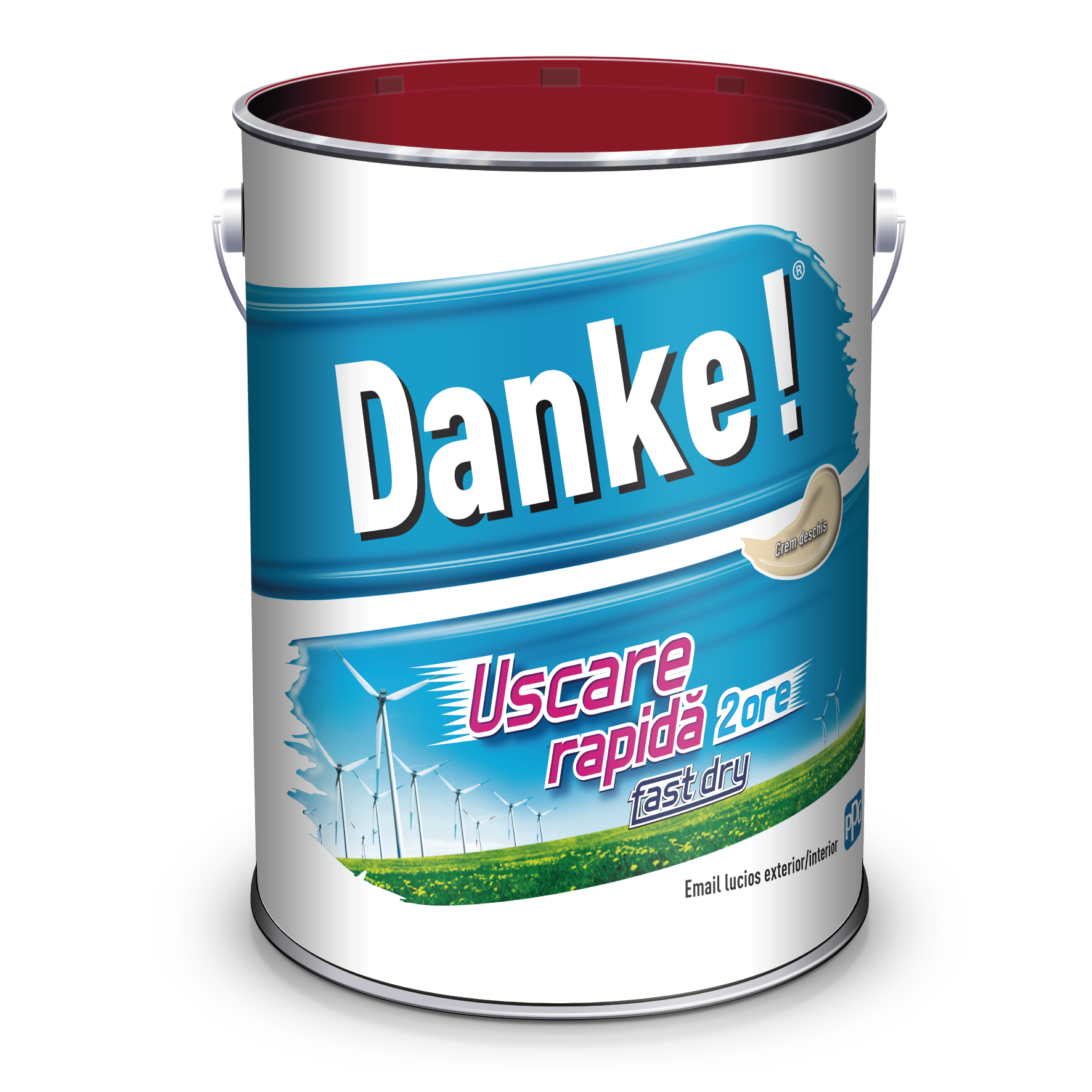 Email uscare rapida, exterior, culoare crem, 4 L  Danke