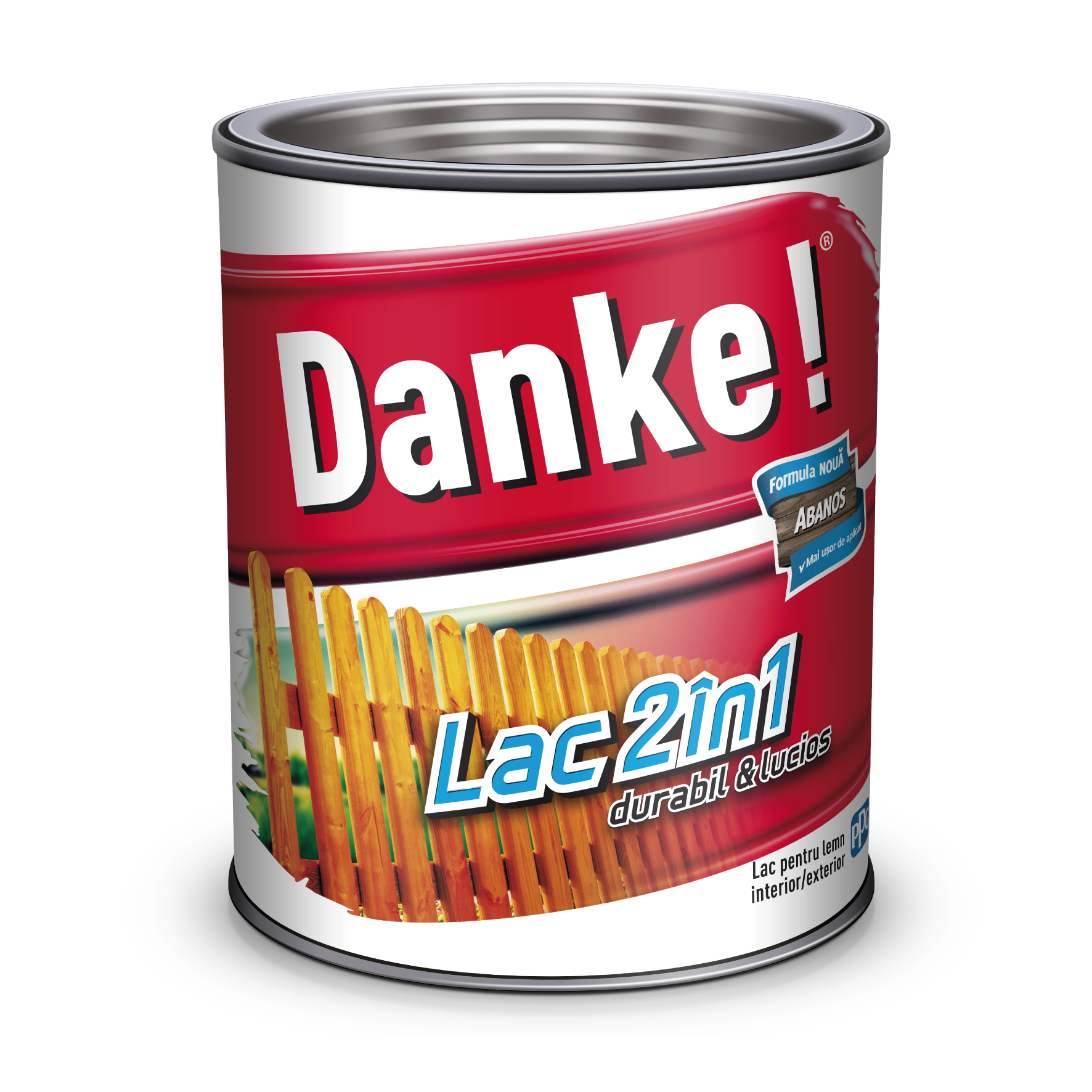 Lac pentru lemn 2 in 1, abanos, 2.5 l  Danke