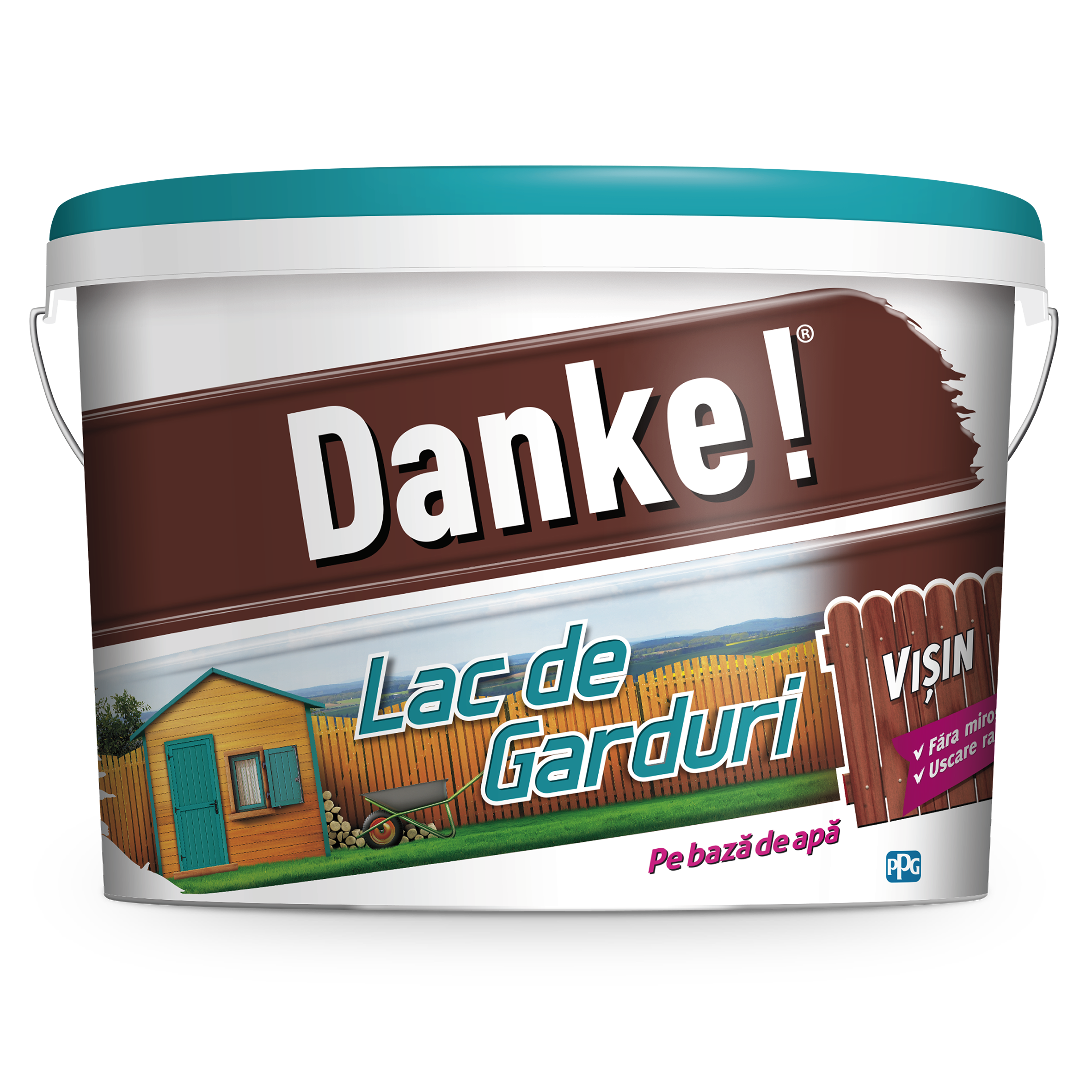 Lac pentru garduri, visin, 8 L  Danke