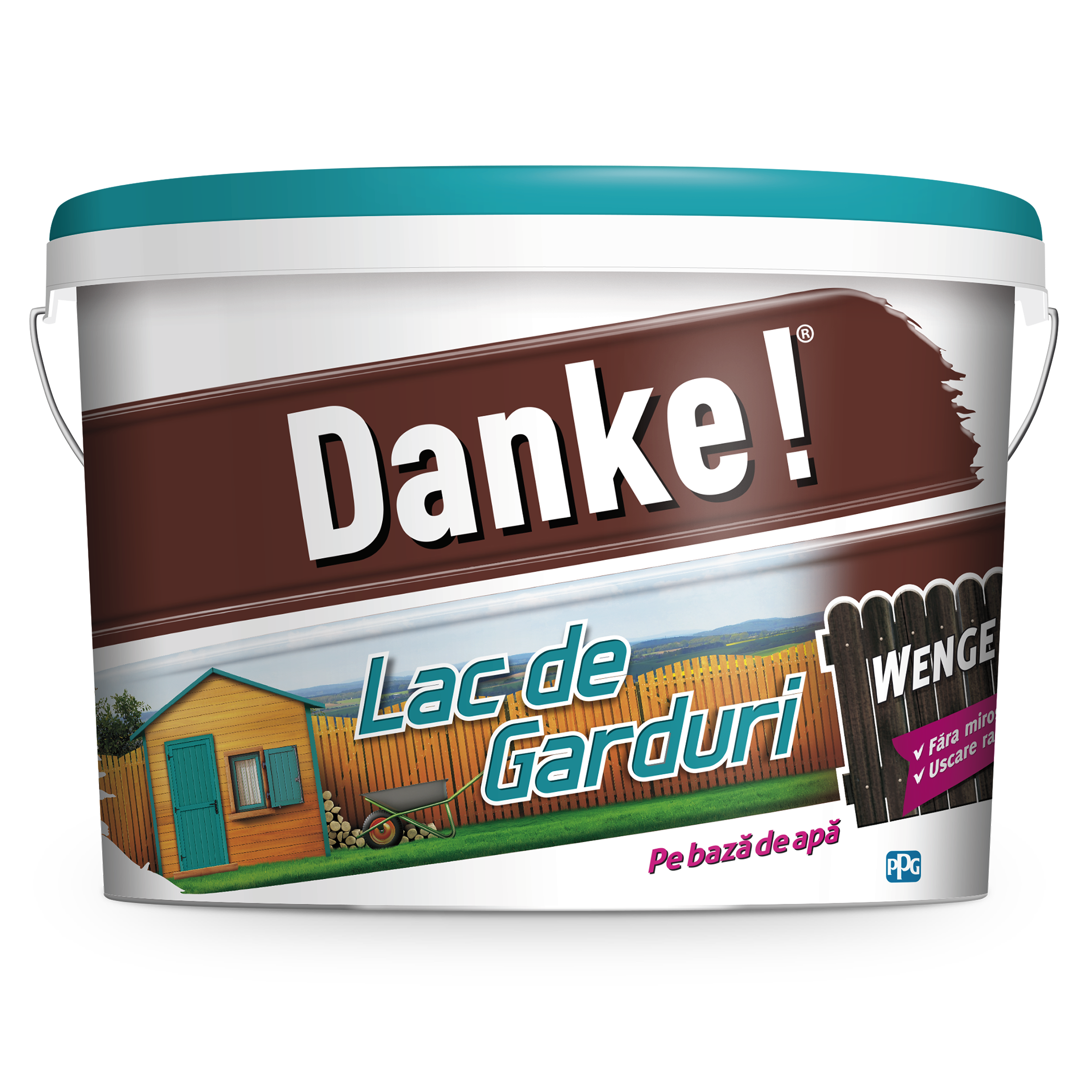 Lac pentru garduri, wenge, 8 L  Danke