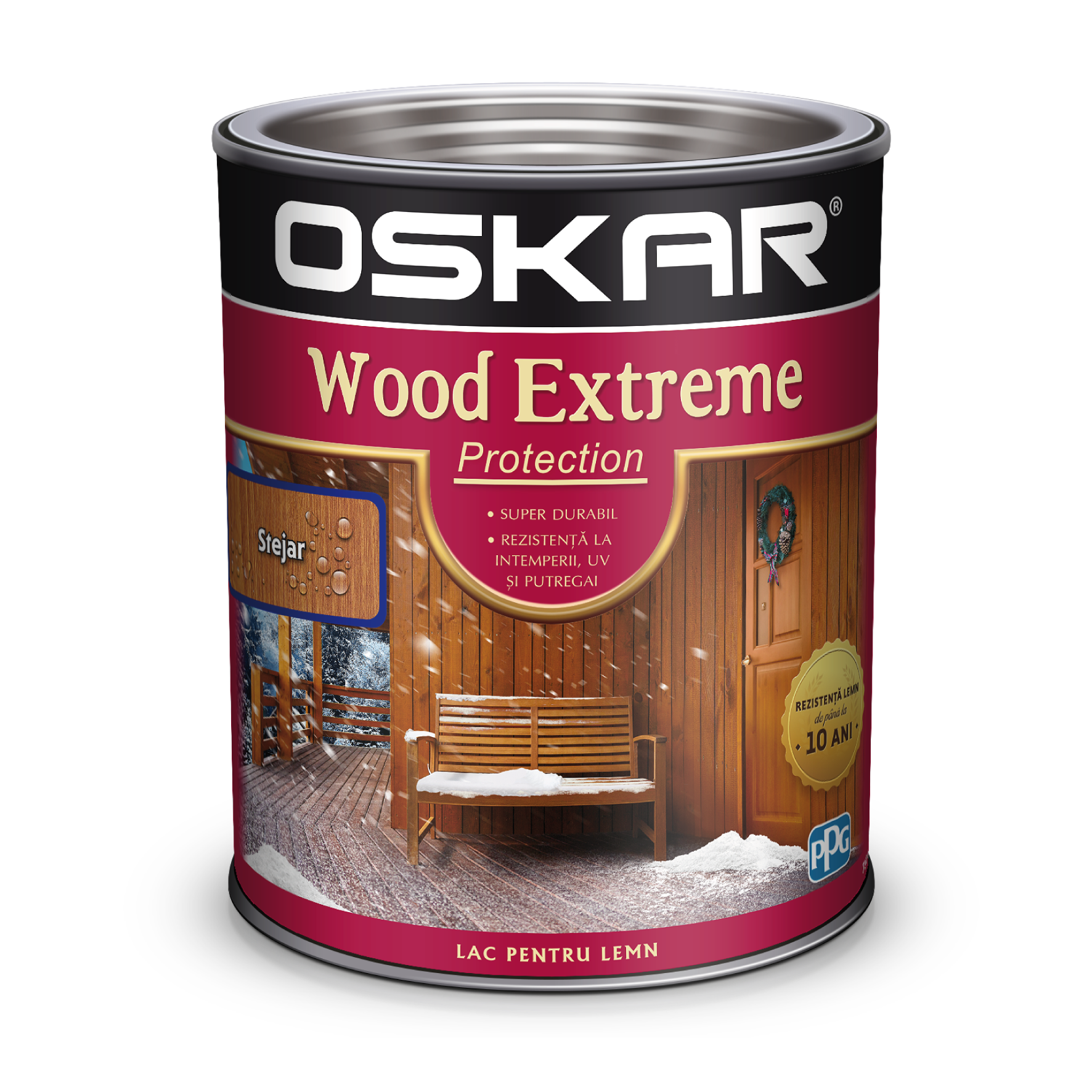 Lac pentru lemn, stejar, 0.75 l  Oskar Extreme