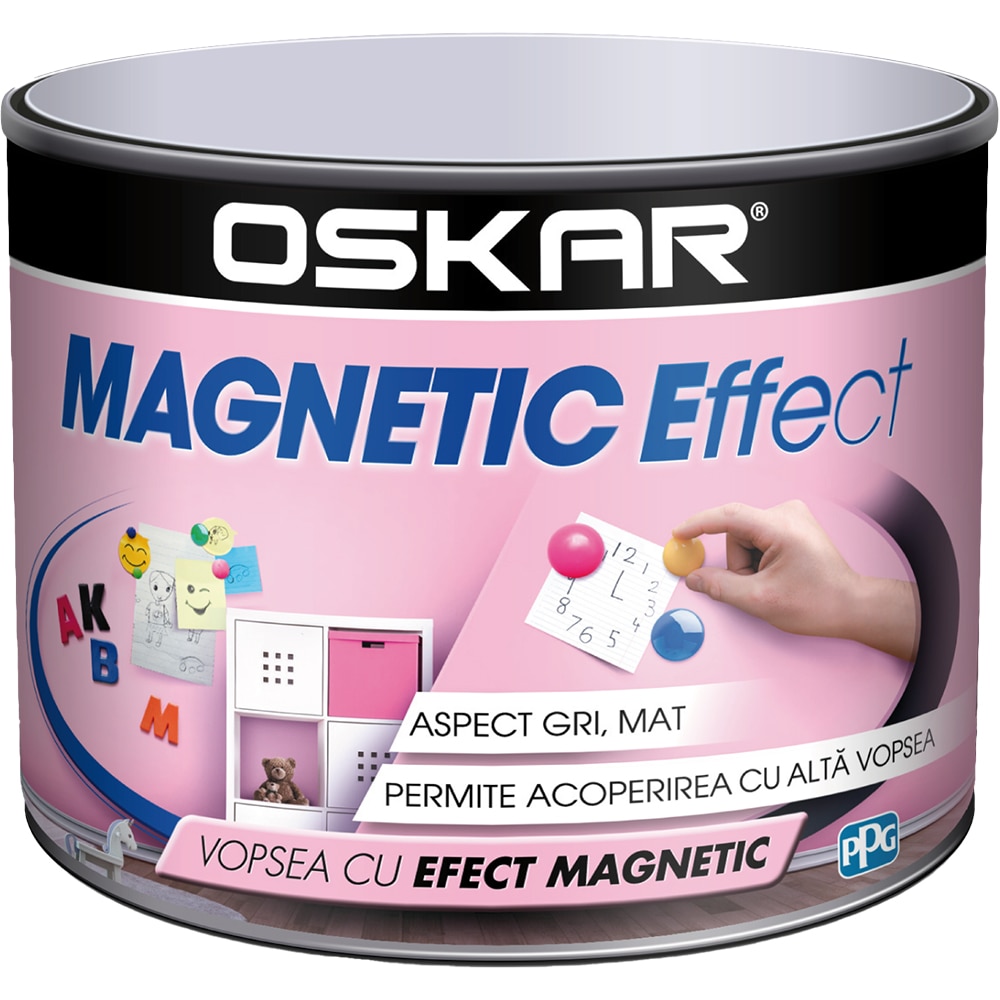 Vopsea decorativa OSKAR Magnetic Effect, 0.5L