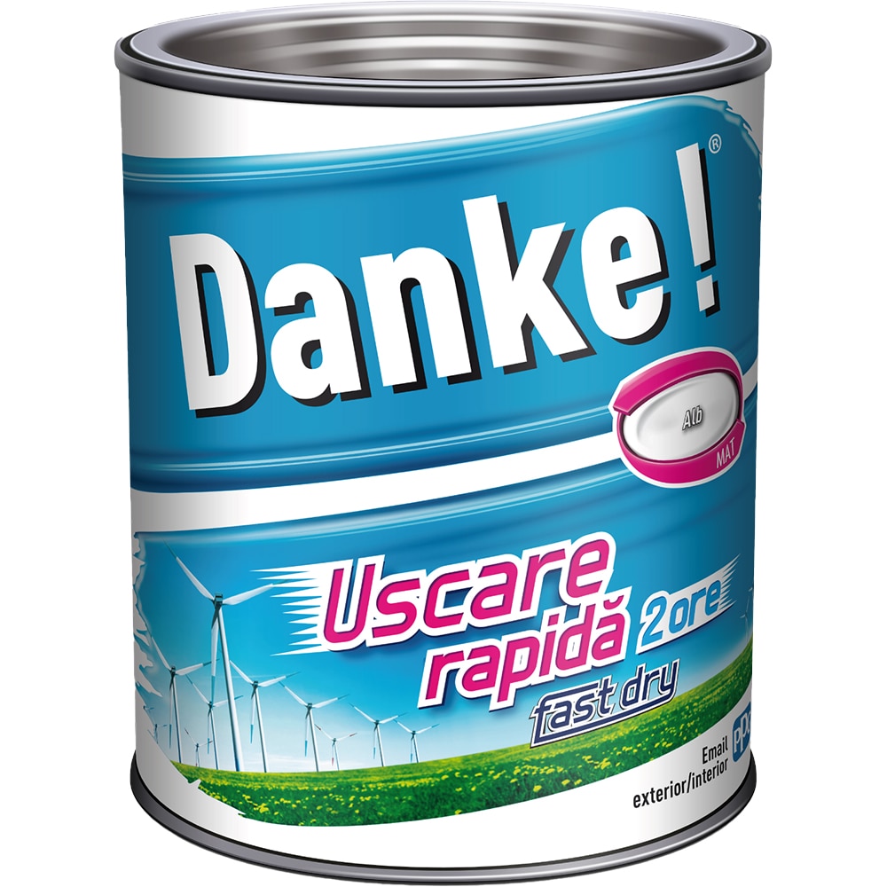 Email DANKE Uscare rapida, 0.75L, alb mat