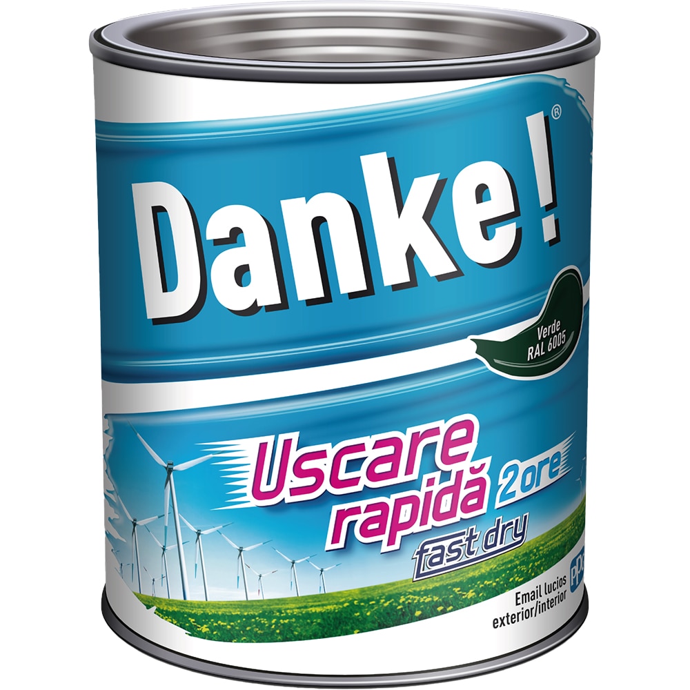 Email DANKE Uscare rapida RAL 6005, 0.75L, verde