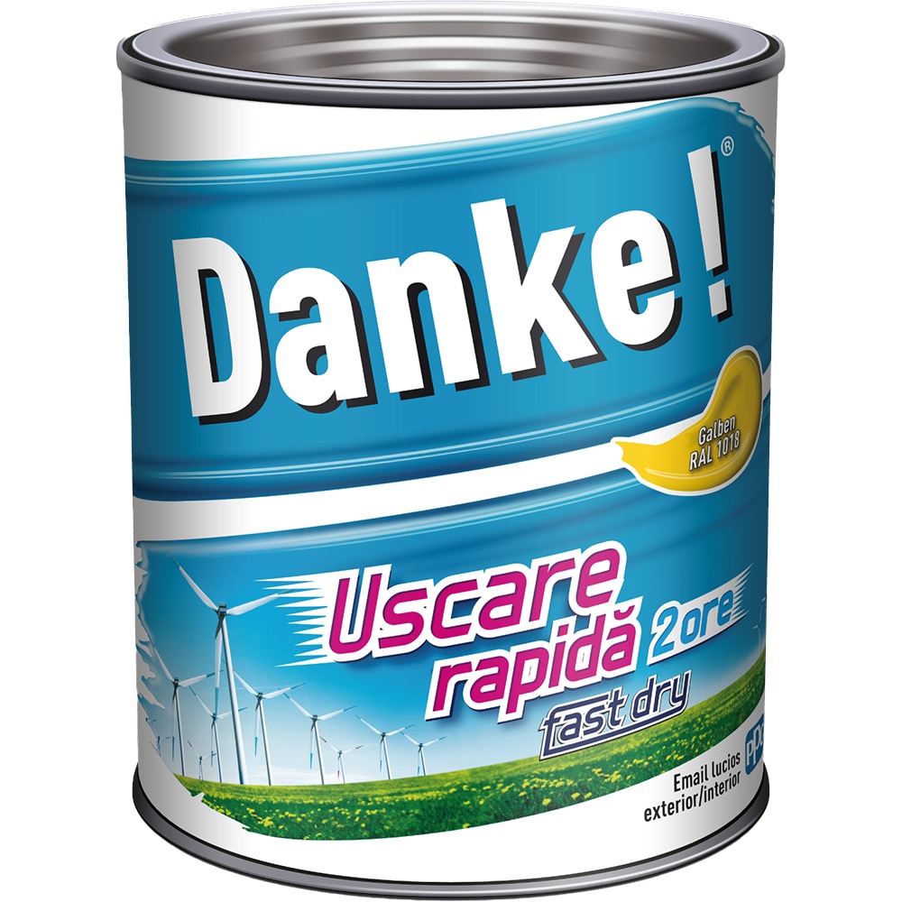 Email DANKE Uscare rapida RAL 1018, 0.75L, galben