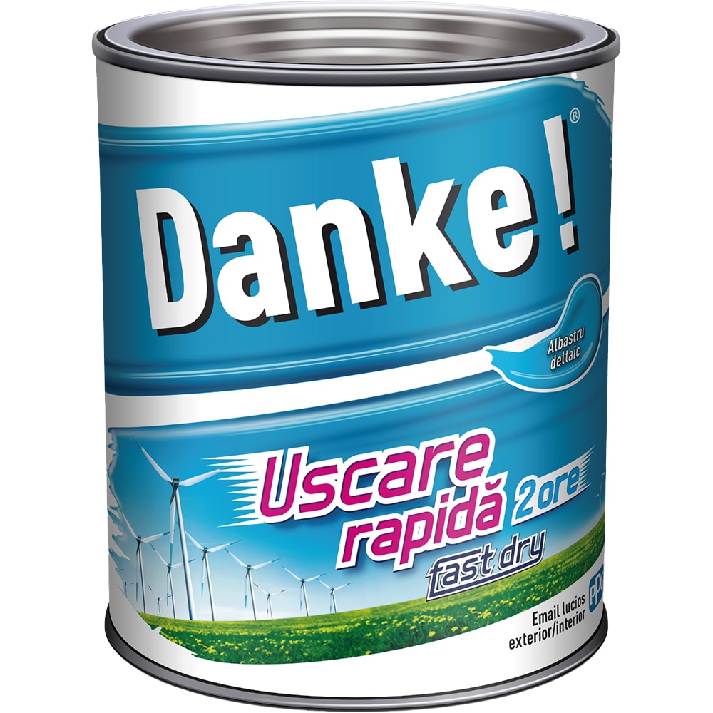 Email DANKE Uscare rapida, 0.75L, albastru deltaic
