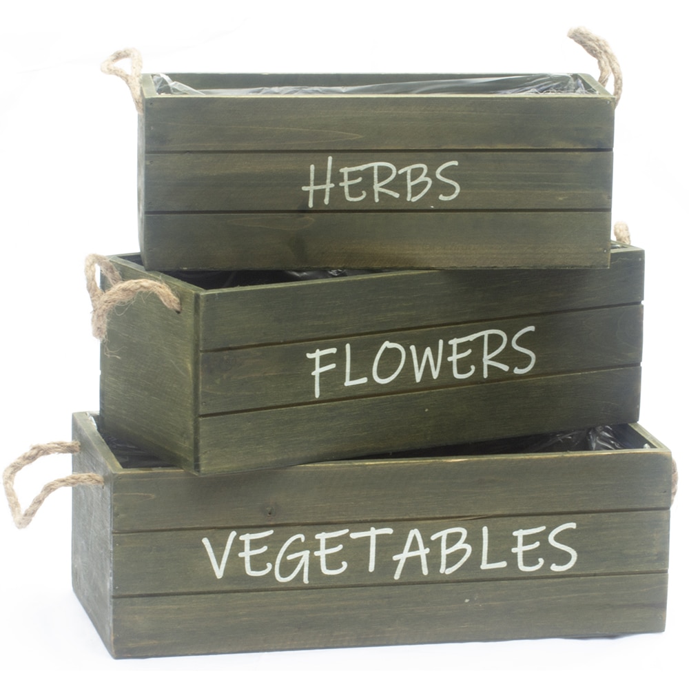 Set ladite YURTA Rustic, lemn, 3 buc