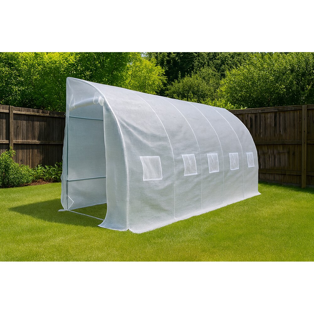 Sera perete, 9 mp, otel, kit irigare inclus, alb