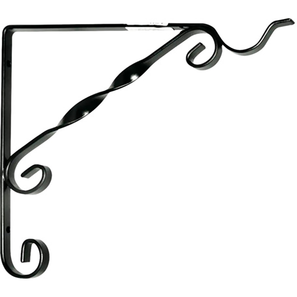 Suport ghiveci cu agatatoare M1, metal, 15 x 15 x 1.2 cm, negru