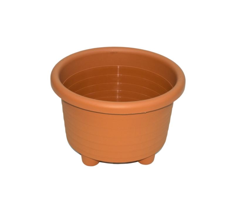 Ghiveci, rotund maro 32 cm • Napochim