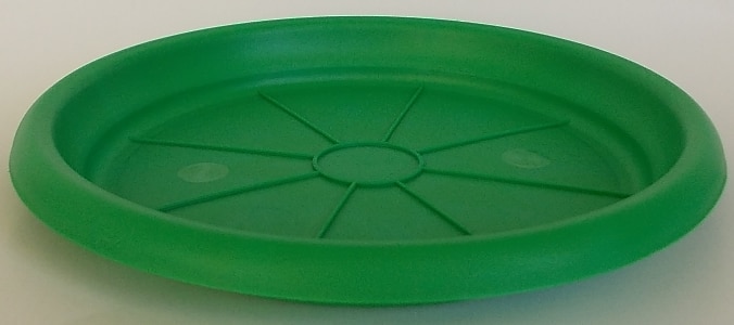 Farfurie ghiveci, rotunda verde, 18 cm  Dalia