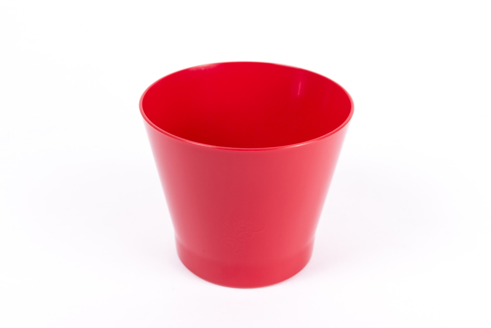 Ghiveci, rotund rosu, 9.5 cm  ZInnia