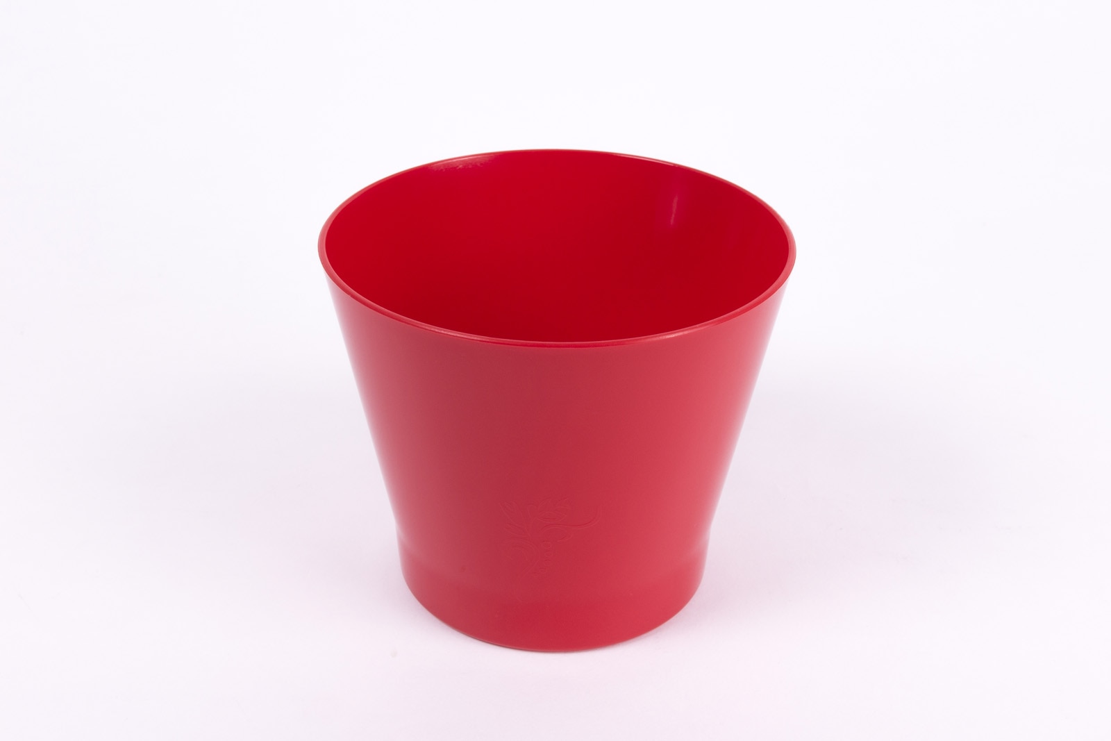 Ghiveci, rotund rosu, 14.5 cm  Zinnia