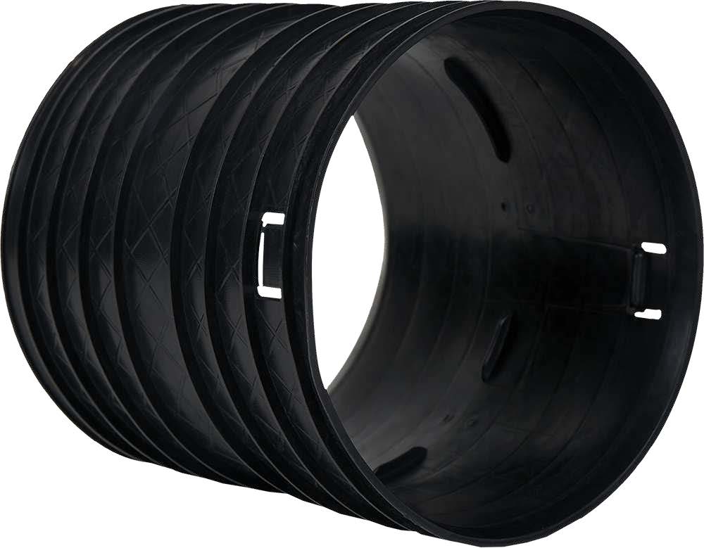 Mufa corugata de 50 mm, Elcor cu click