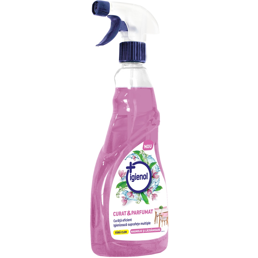Spray igienizant suprafete IGIENOL Magnolie si lacramioare, 750 ml