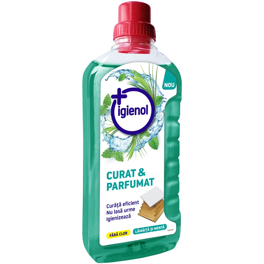 Solutie de curatare pardoseli IGIENOL Lamaita si menta, 1l