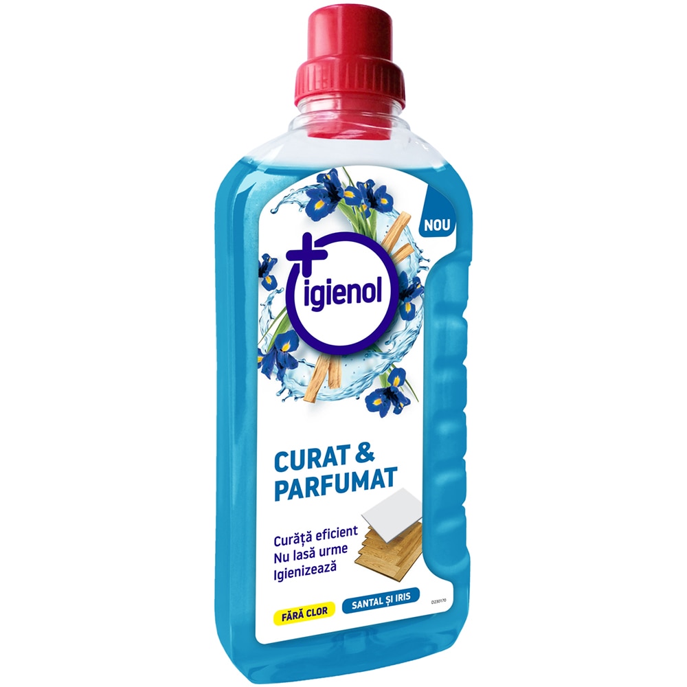Solutie de curatare pardoseli IGIENOL Curat & Parfumat, Santal si Iris, 1l