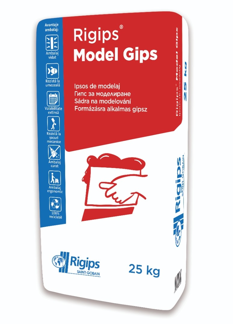 Ipsos de modelaj Model Gips, 25kg  Rigips
