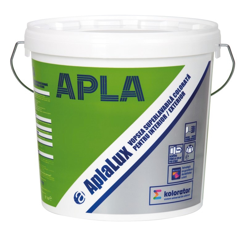Vopsea superlavabila AplaLux, pastel, 2.25 L, Interior/Exterior