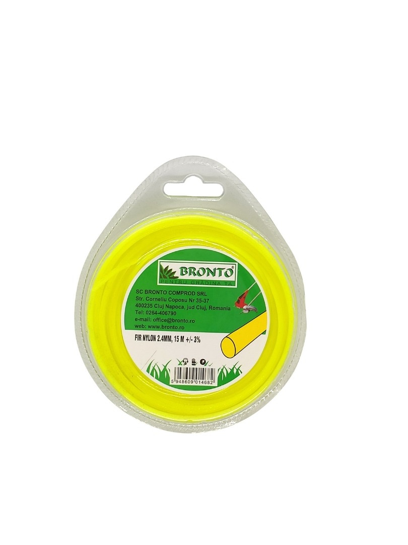 Fir nylon Trimmer, 2.4 mm, 15 m in blister  Bronto