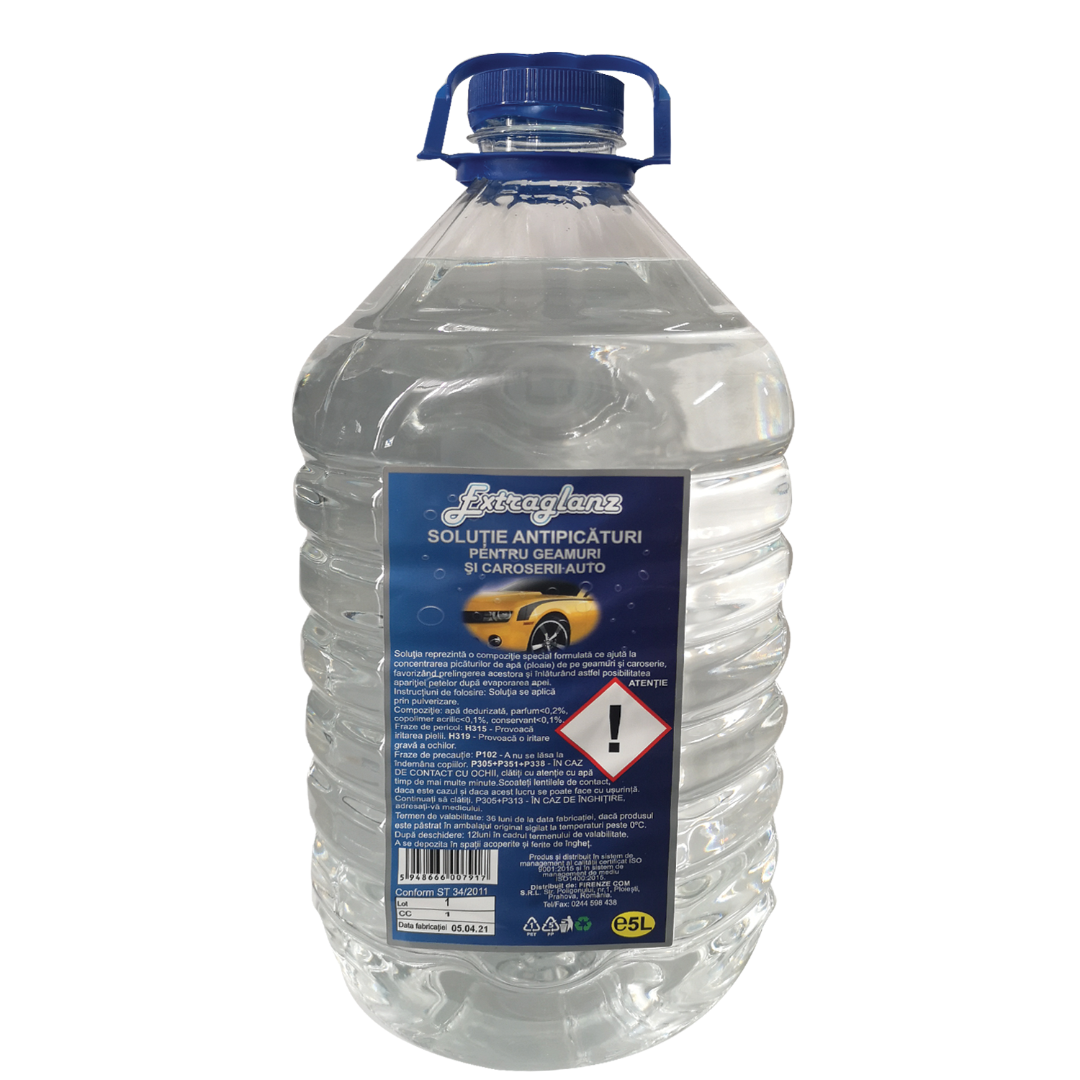 Extraglanz Solutie Antipicaturi Geamuri Si Caroserii 5L
