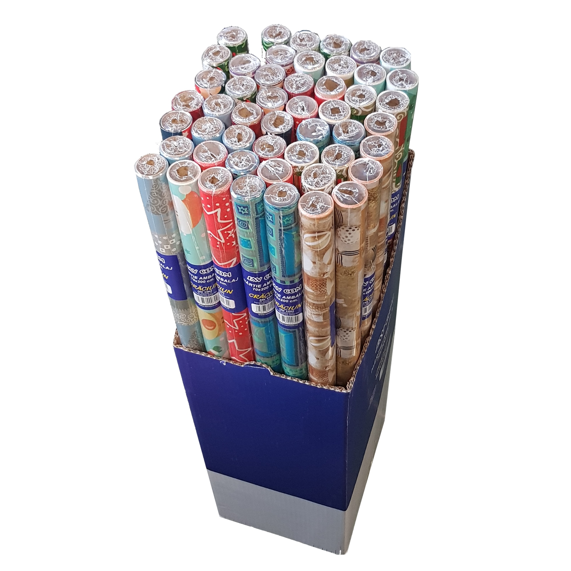 Hartie ambalaj cu tematica Craciun, 70 x 200 cm, multicolor, diverse modele