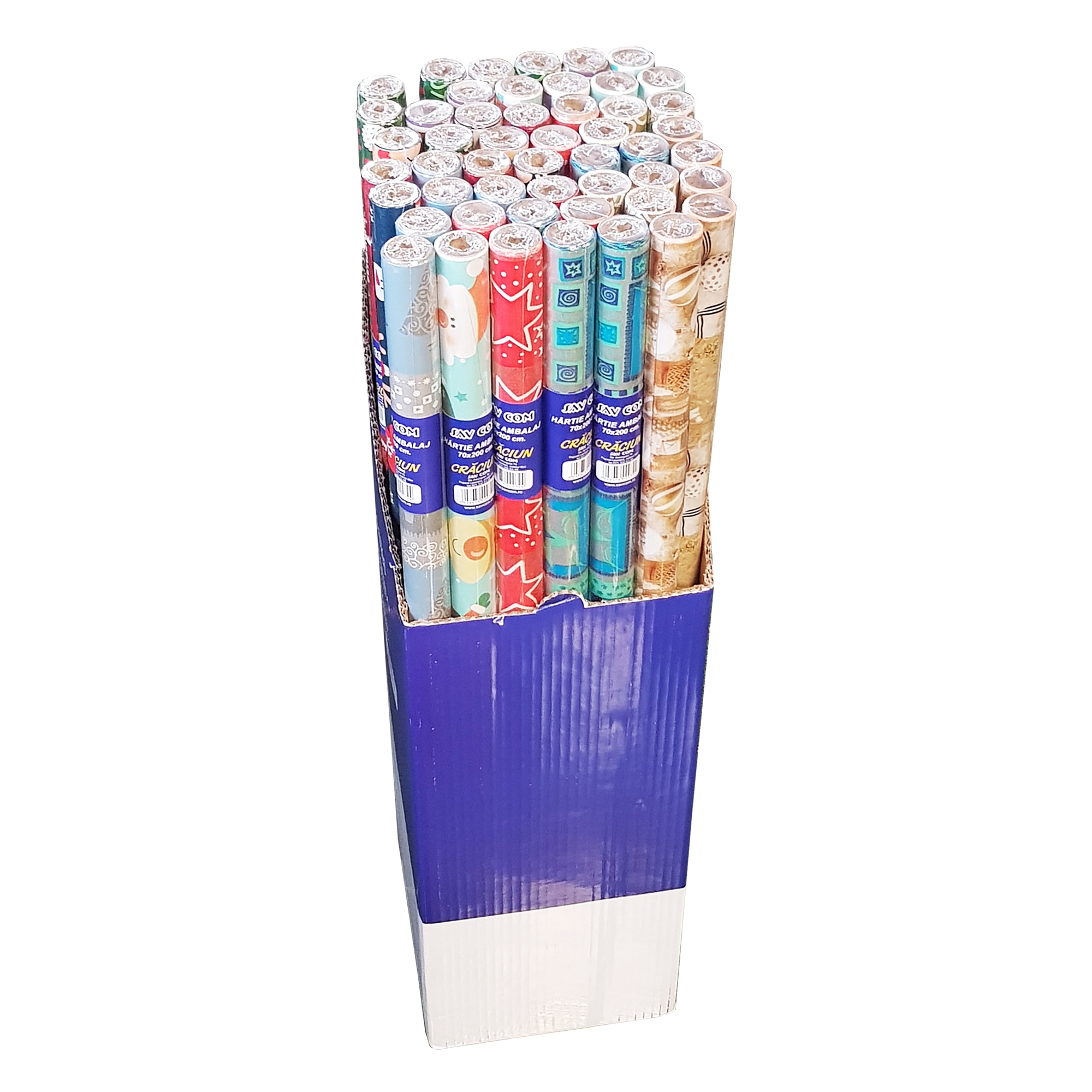 Hartie ambalaj cu tematica Craciun, 70 x 200 cm, multicolor, diverse modele