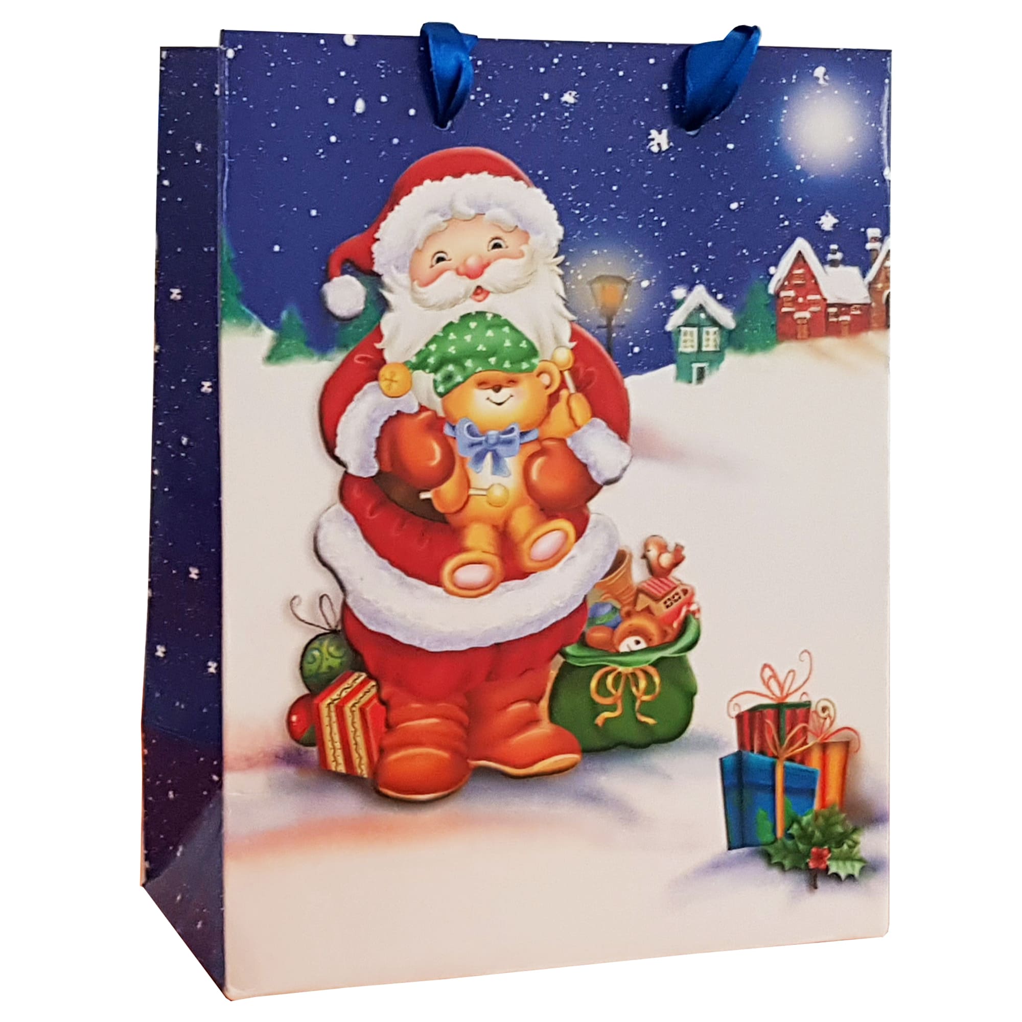 Punga cadou Craciun M, multicolor