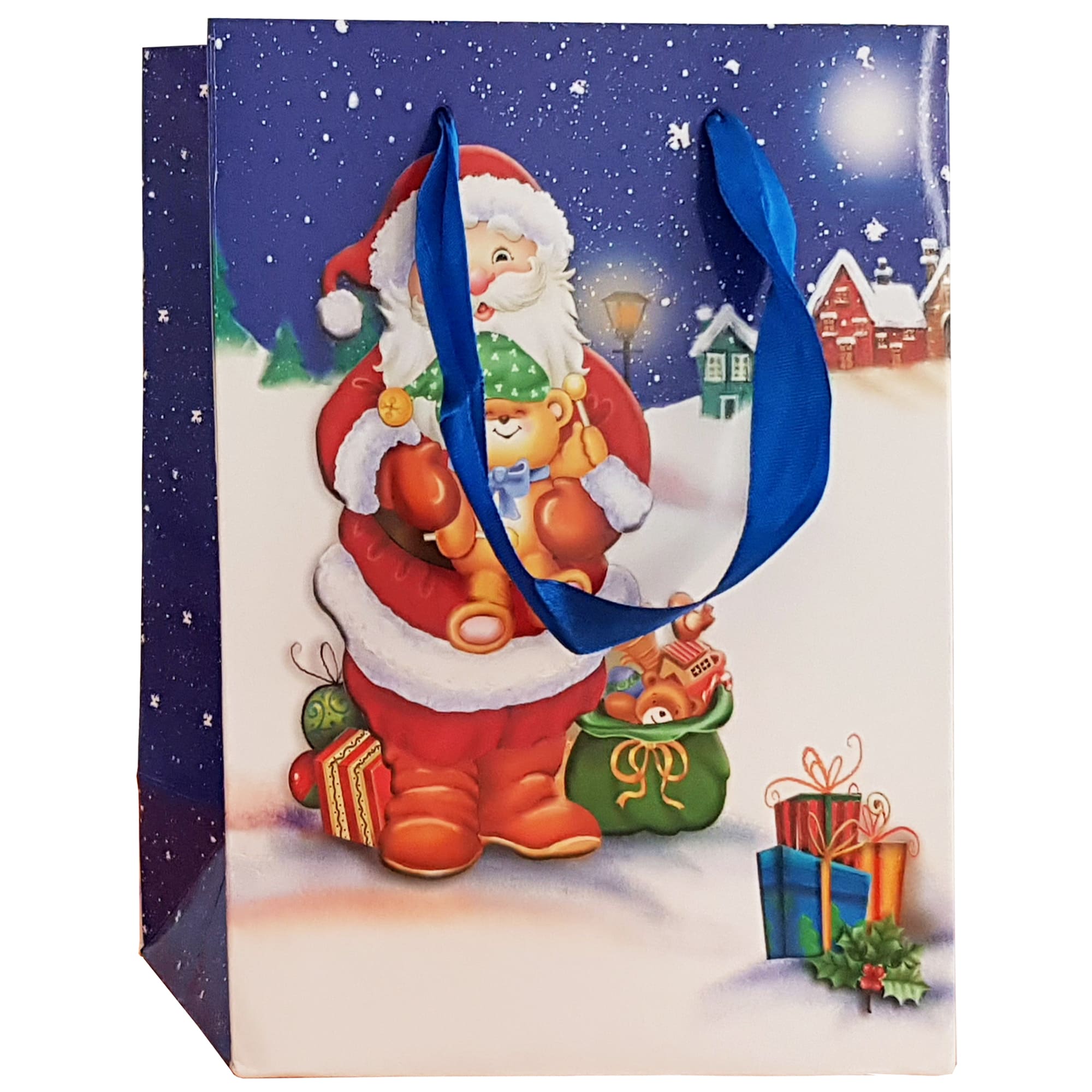 Punga cadou Craciun M, multicolor