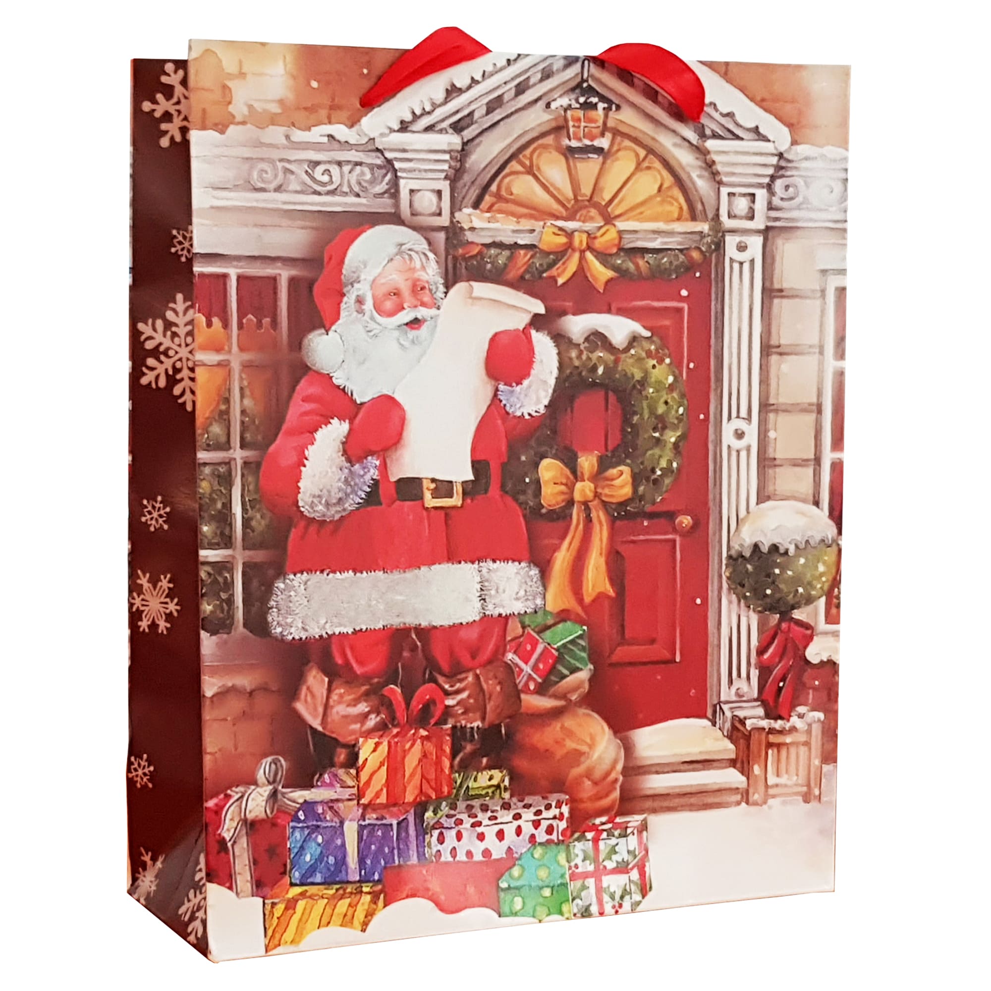 Punga cadou tematica Craciun, L, multicolor