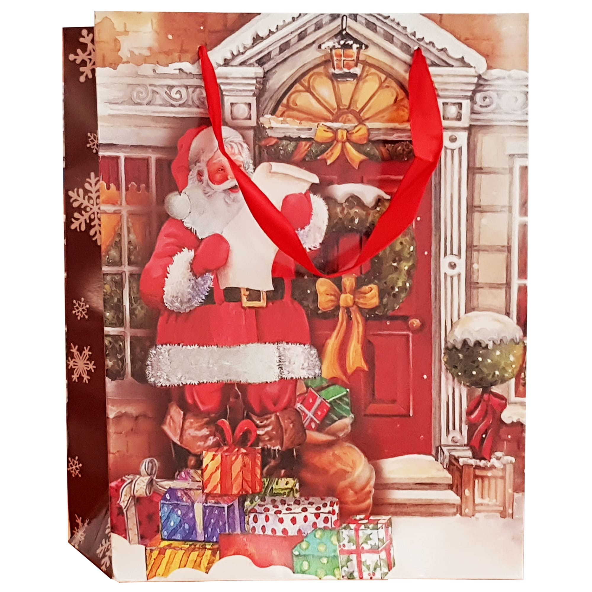 Punga cadou tematica Craciun, L, multicolor