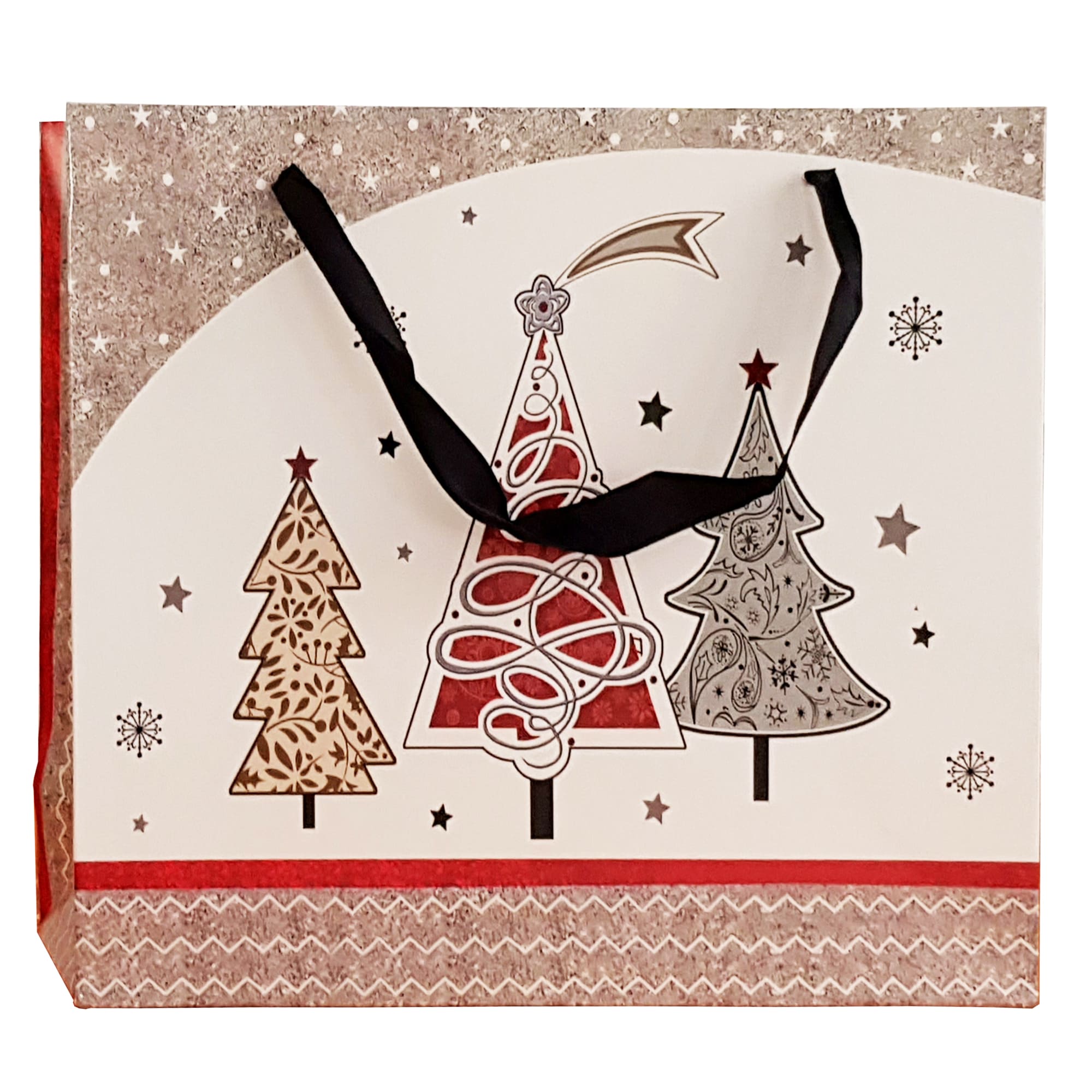 Punga cadou Craciun L, multicolor