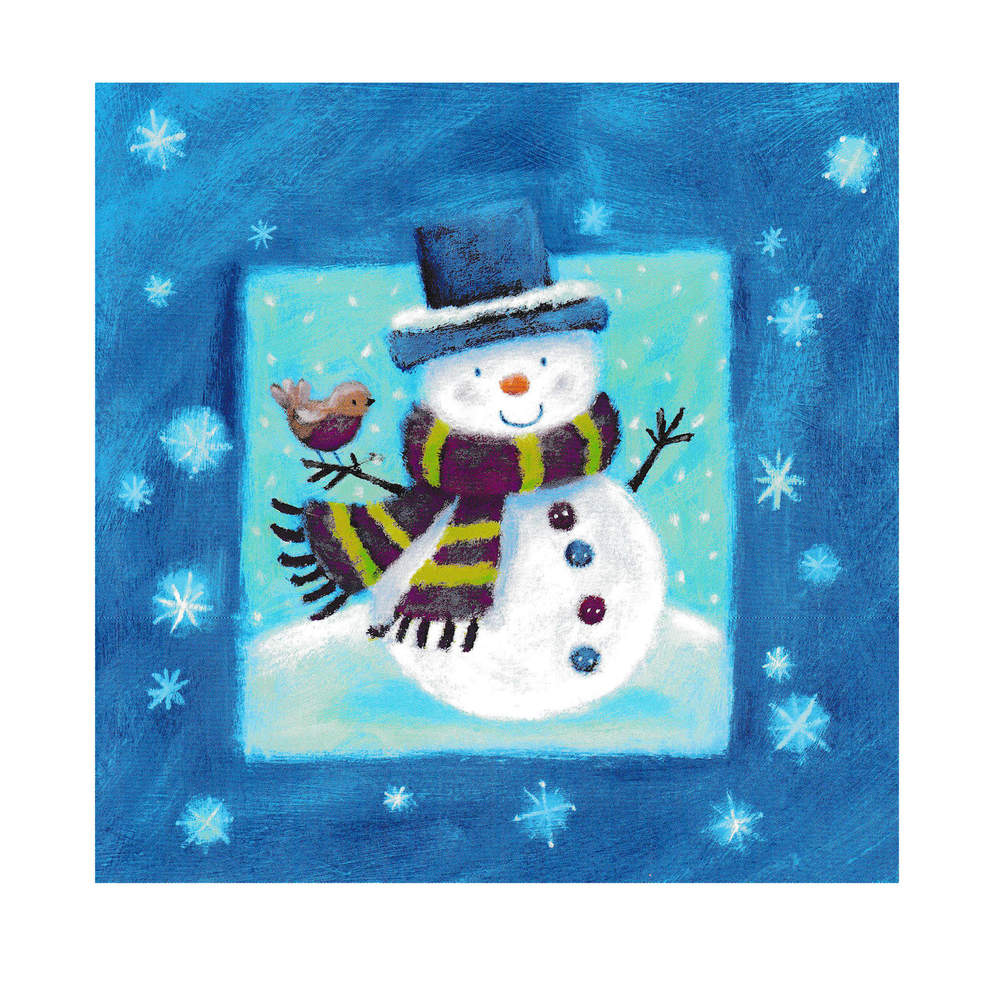 Felicitare de Craciun, patrata, carton, multicolor, diverse modele