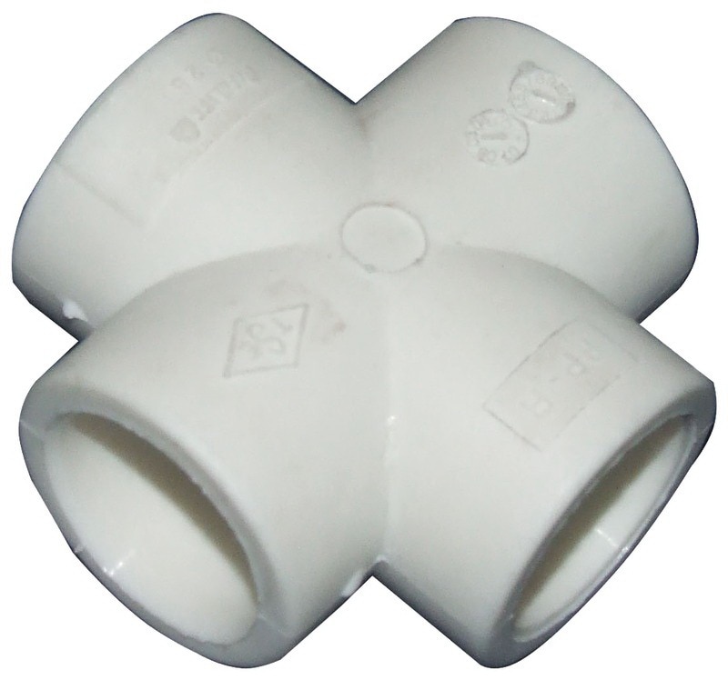 Teava cruce plastic PPR, alb, 32 mm