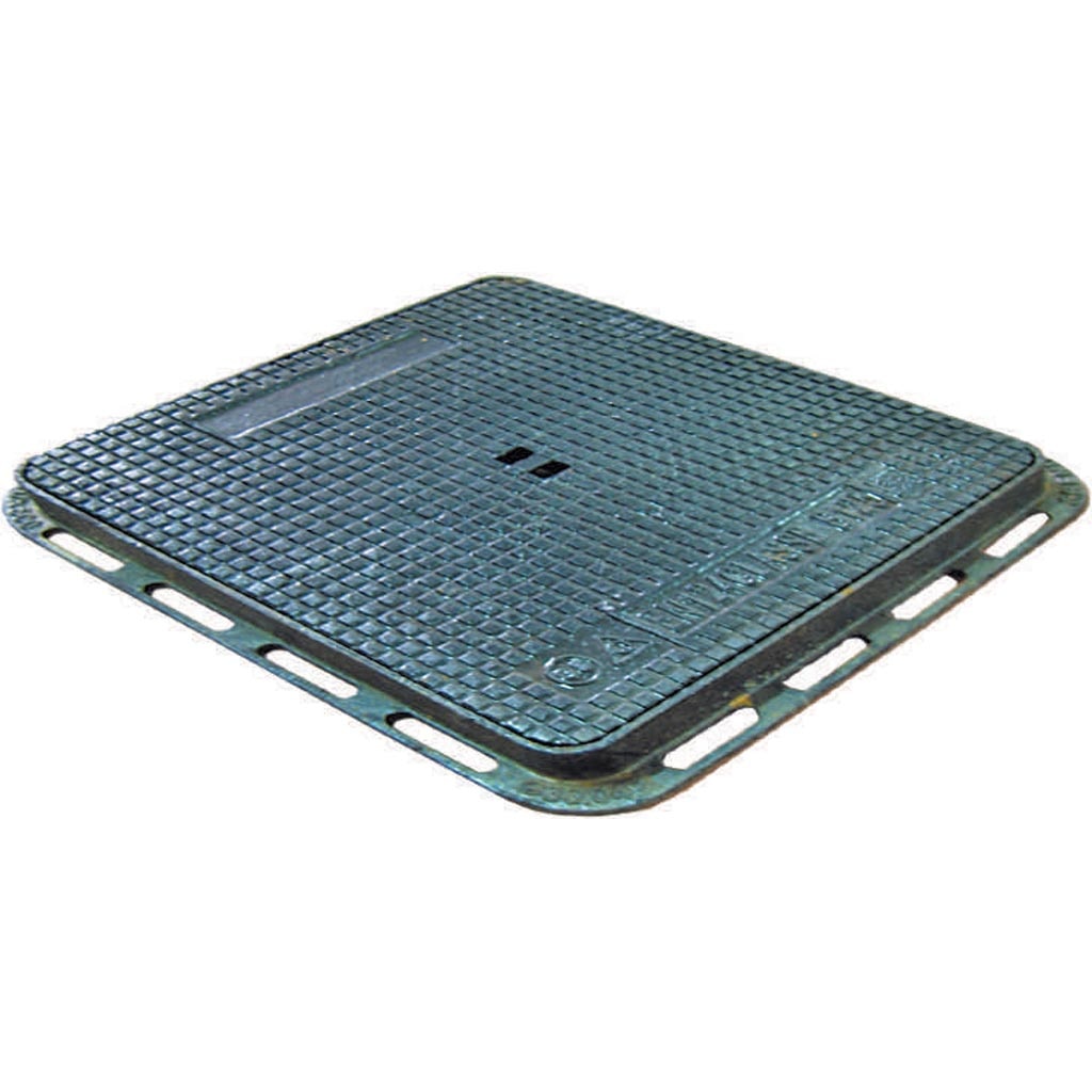 Capac patrat pentru canal, din fonta ductila, 30 x 30 x 2.5 cm 