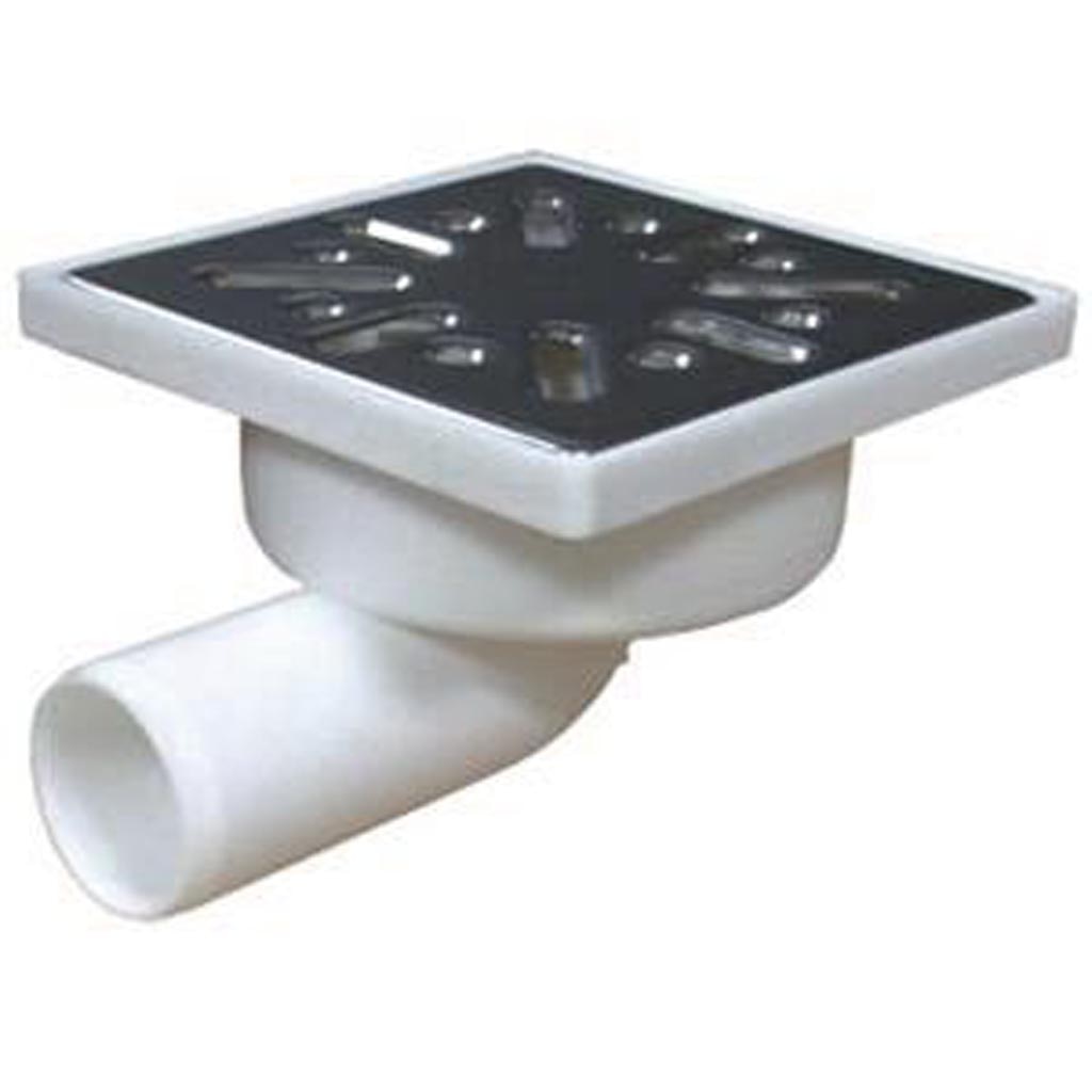 Minisifon vertical pentru podea, 10 x 10 cm 