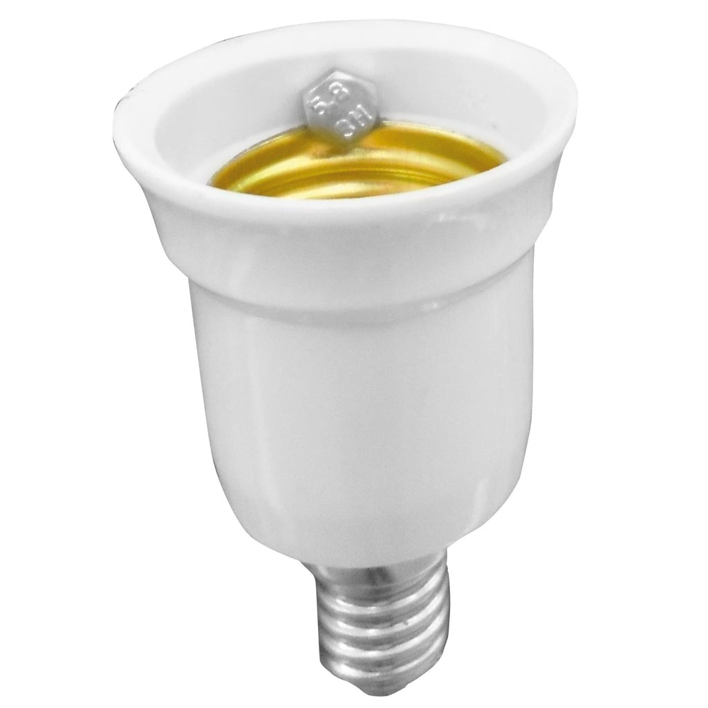 Adaptor dulie de la tip E14 la tip E27 Strohm, cupru, termoplastic 
