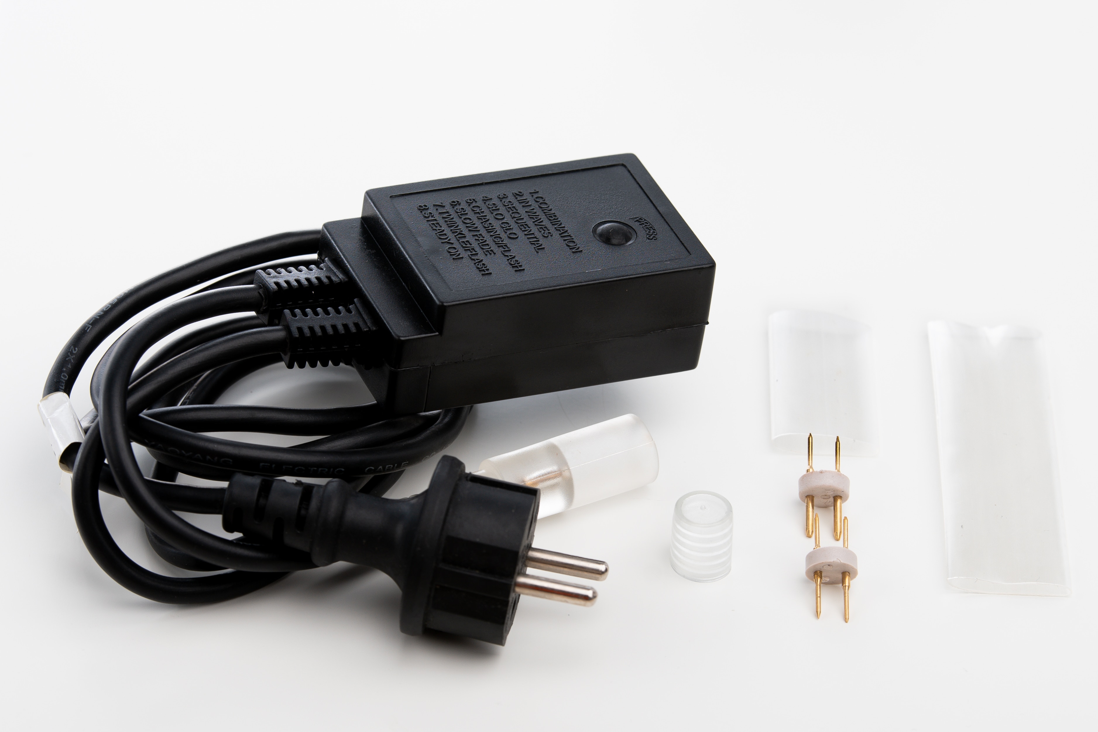 Controler instalatie pentru tub luminos de 13 mm diametru LED FLINK, 1.5 m, negru