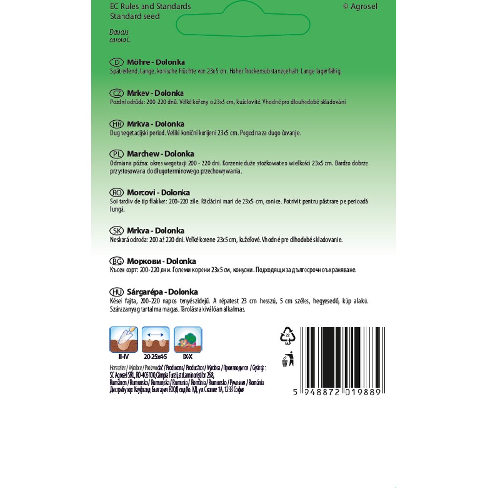 Morcovi Dolanka SEMAS, 1.8 g