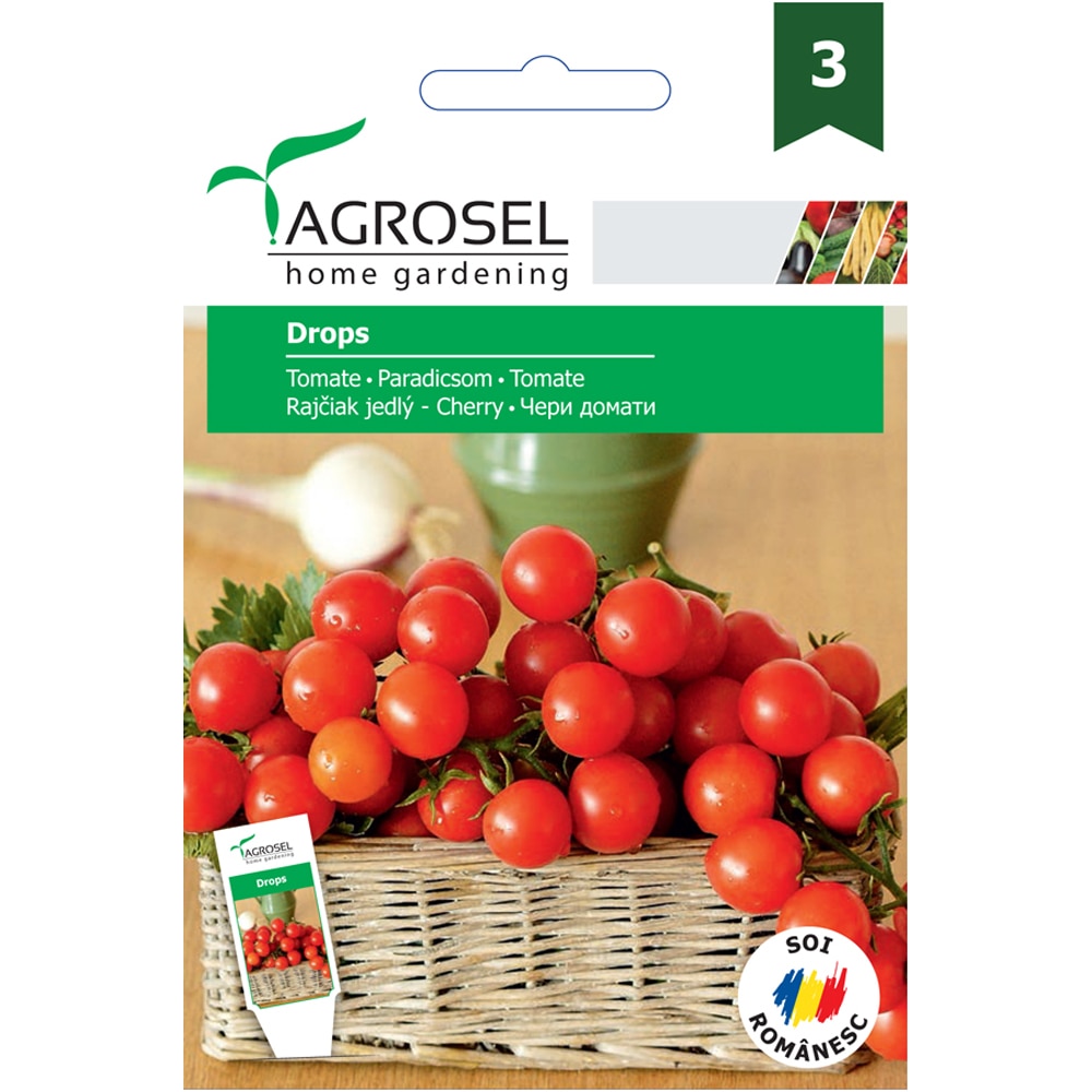 Seminte Tomate Drops Cherry AGROSEL, 1.5g