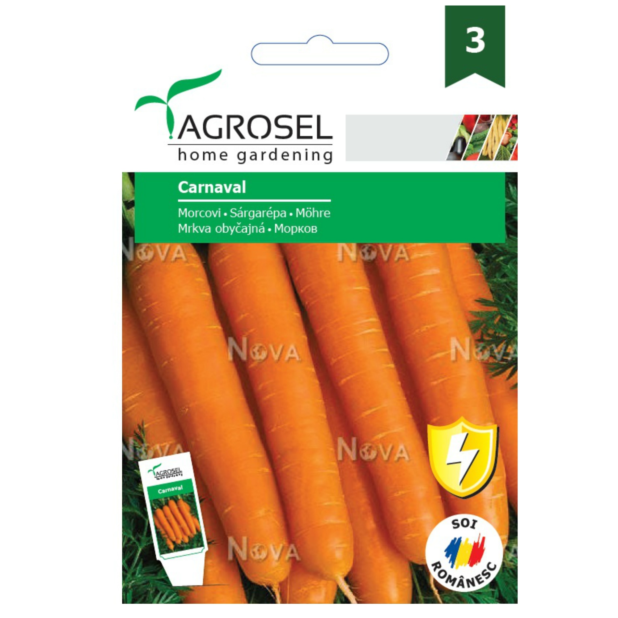 Seminte morcovi Carnaval  Agrosel