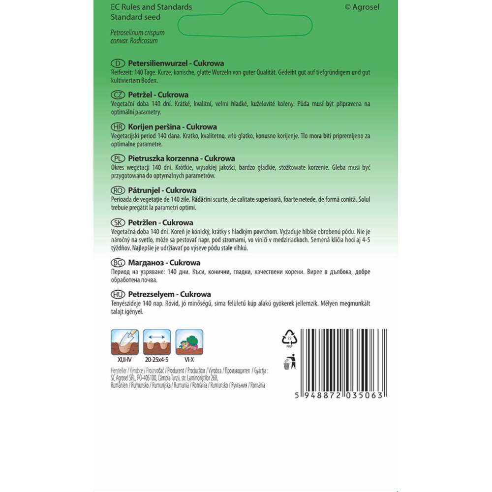 Patrunjel de Radacina Cukrowa SEMAS, 2 g