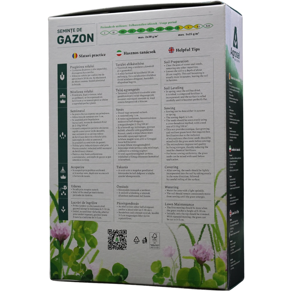 Seminte gazon AGROSEL Premium Sport Elite, 1Kg