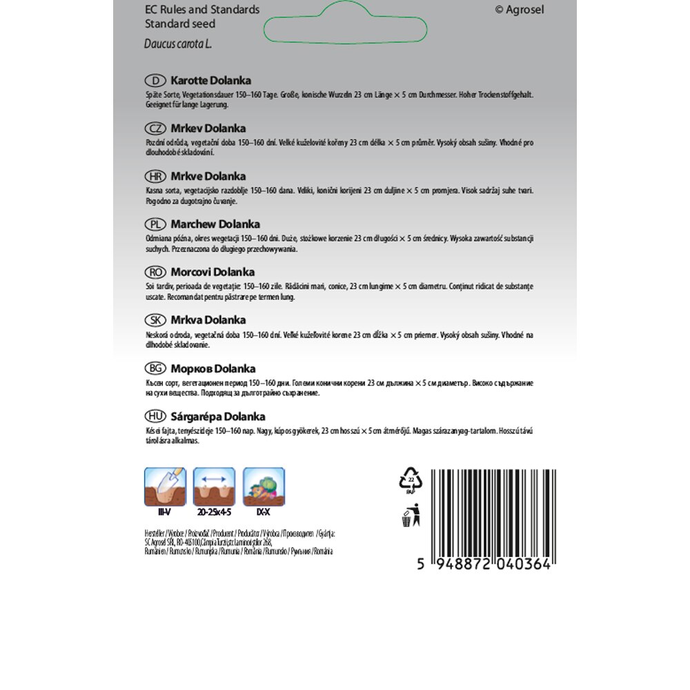 Morcovi Dolanka SEMAS, banda 