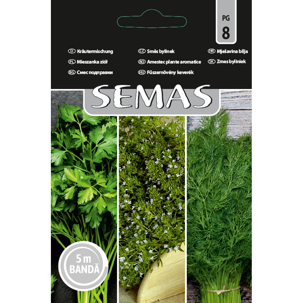 Ameste Plante Aromatice Gigante Cimbru Marar Agromar SEMAS, banda