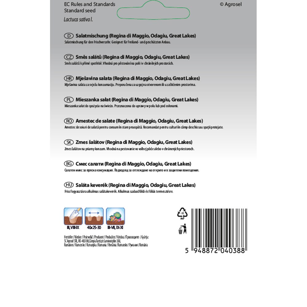 Amestec Salate Odagiu, Great Lakes, May King SEMAS, banda