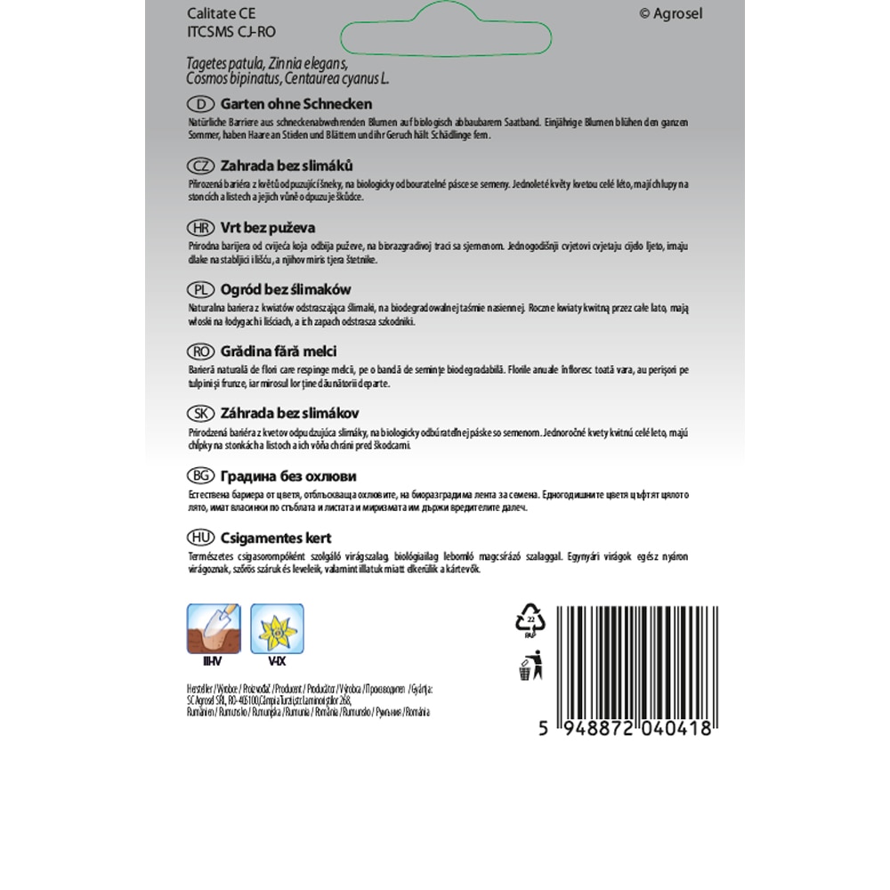 Gradina Fara Melci SEMAS, banda 