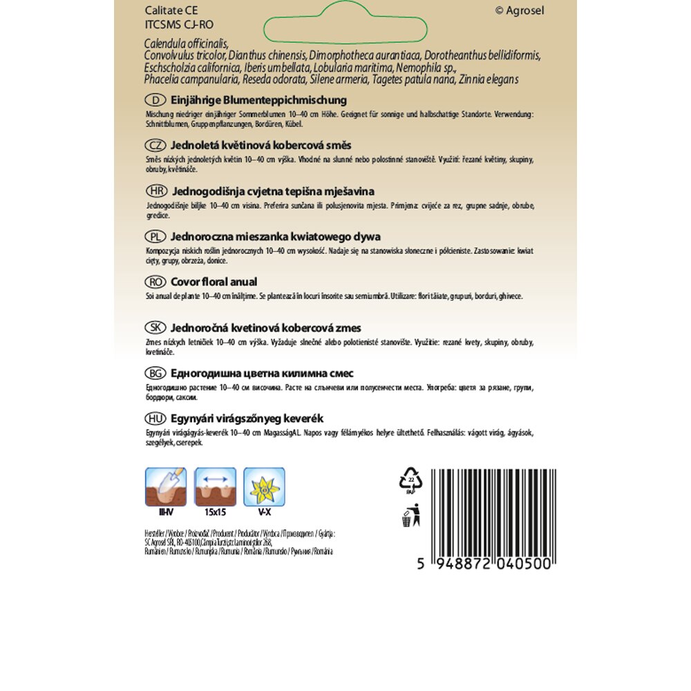 Covor Floral Anual SEMAS, 3 g