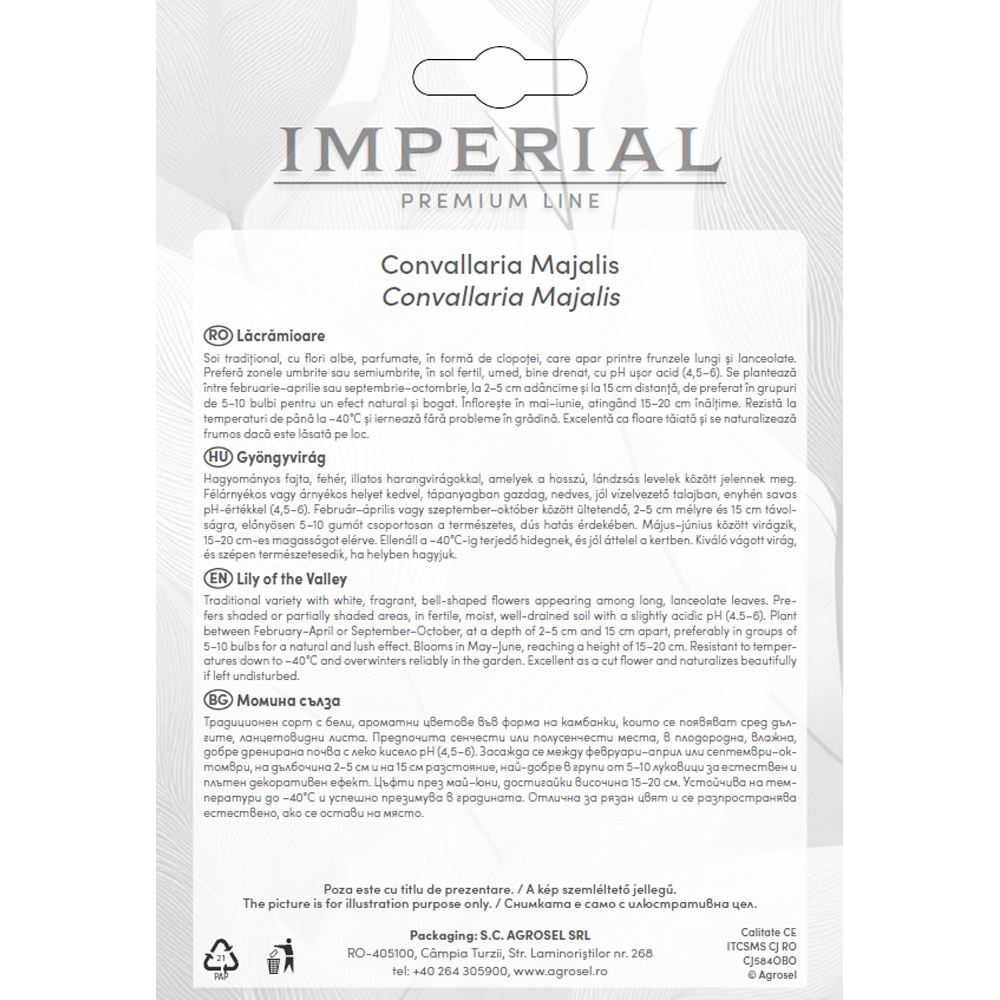 Lacramioara Convallaria Majalis AGROSEL, 5 bulbi