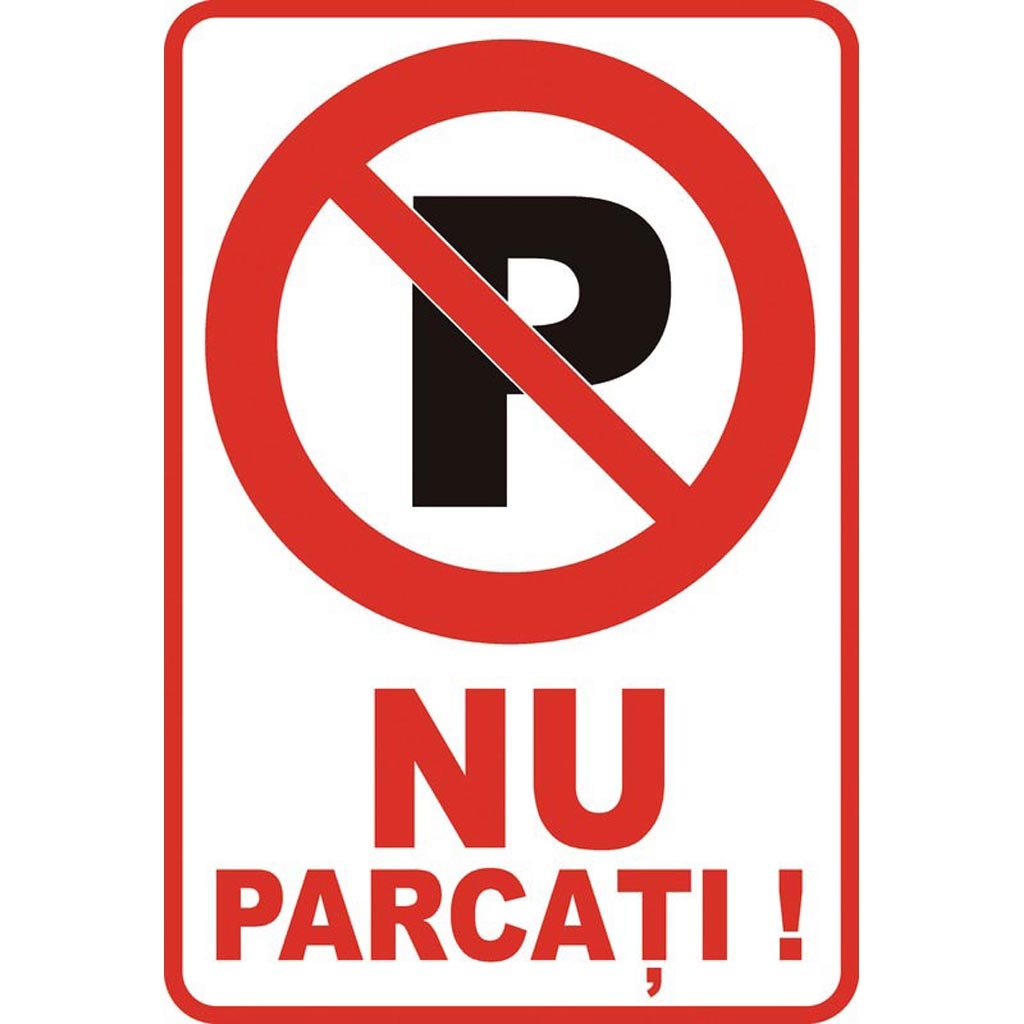 Placuta 'Nu Parcati'